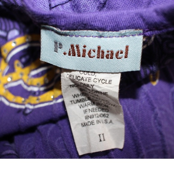 LSU Tigers P. Michael Purple Graphic Long Sleeve Top Women's 2X - Picture 4 of 6